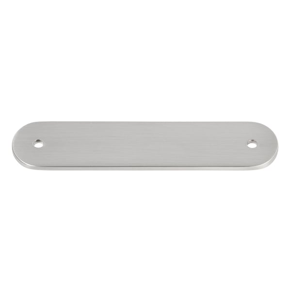 Gliderite Hardware 4-3/4 in. Satin Nickel Rounded Back Plate 3-3/4 in. Center to Center - 5343-96-SN 5343-96-SN-1 - main